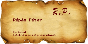 Répás Péter névjegykártya